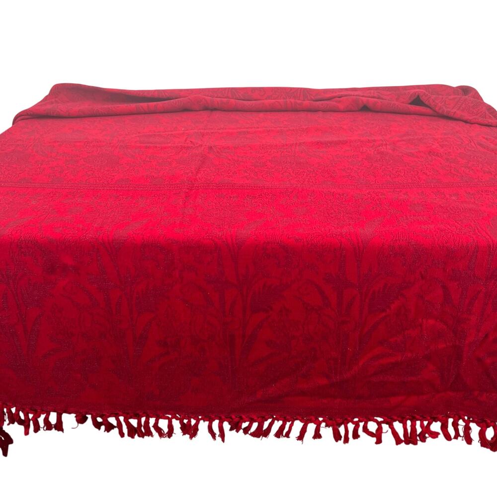April Cornell jacquard floral tablecloth